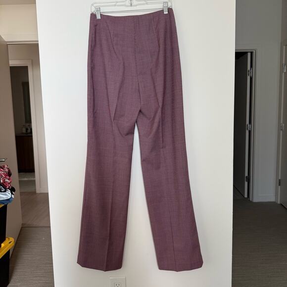 Argent Houndstooth Wool Knit Trousers Size 10 - Picture 3 of 4